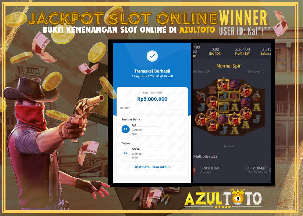 JACKPOT SLOT WILD BOUNTY SHOWDOWN RP.5.000.000,- LUNAS DI AZULTOTO!