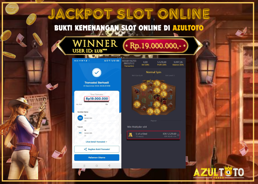 JACKPOT SLOT WILD BOUNTY SHOWDOWN RP.19.000.000,- LUNAS DI AZULTOTO!