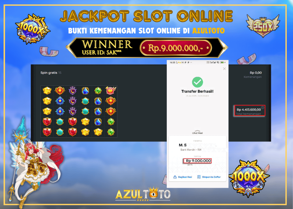 JACKPOT SLOT STARLIGHT PRINCESS RP.9.000.000,- LUNAS DI AZULTOTO!