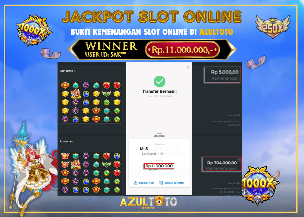 JACKPOT SLOT STARLIGHT PRINCESS RP.11.000.000,- LUNAS DI AZULTOTO!